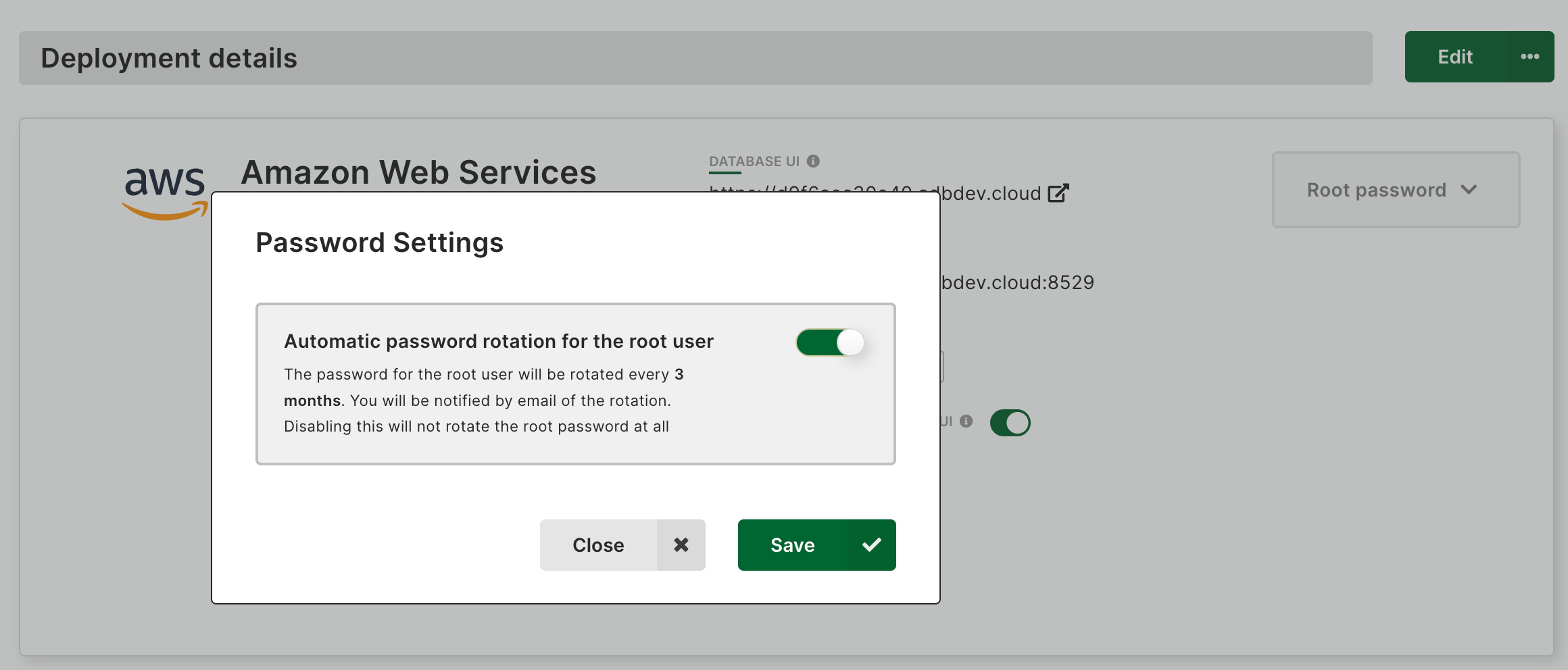 Arango Managed Platform Deployment Password Rotation