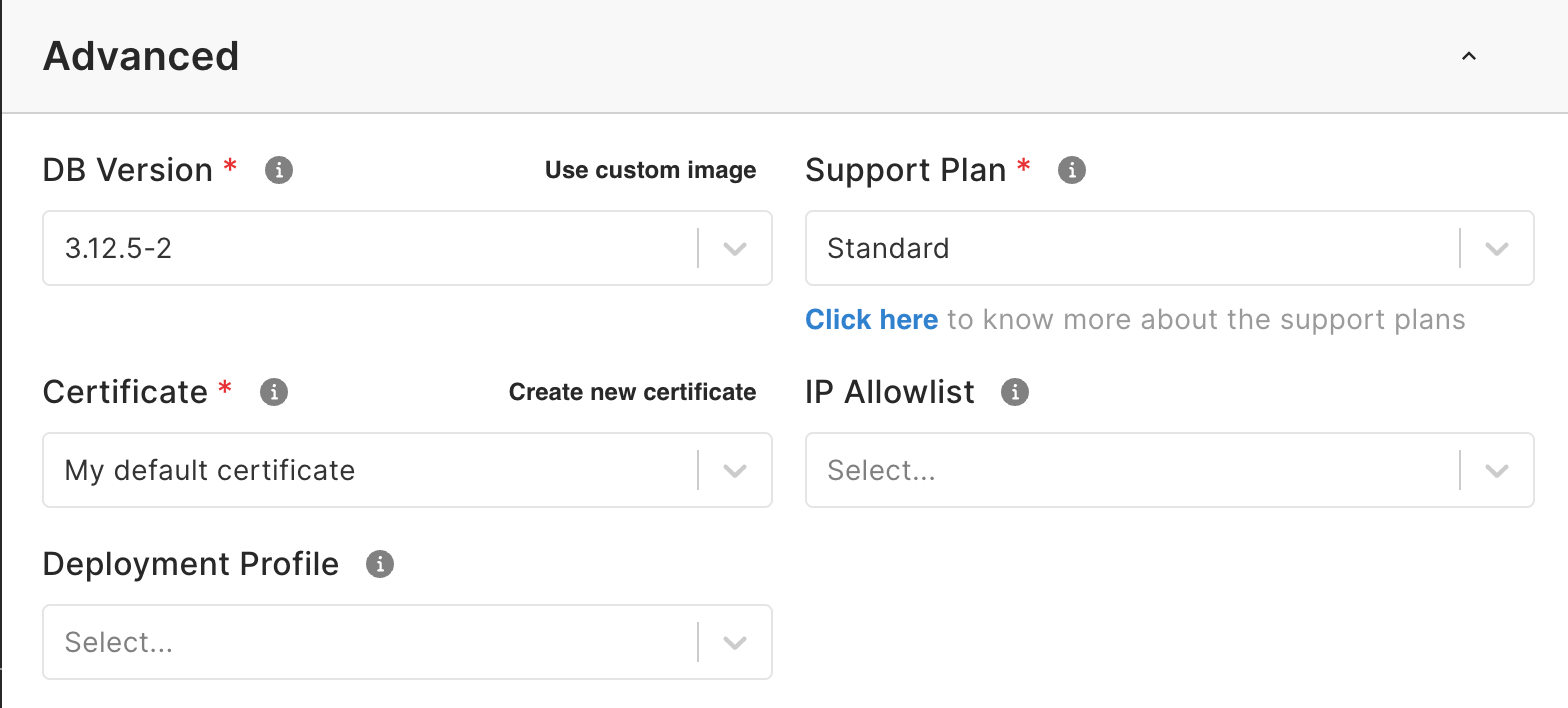 Arango Managed Platform New Deployment Advanced