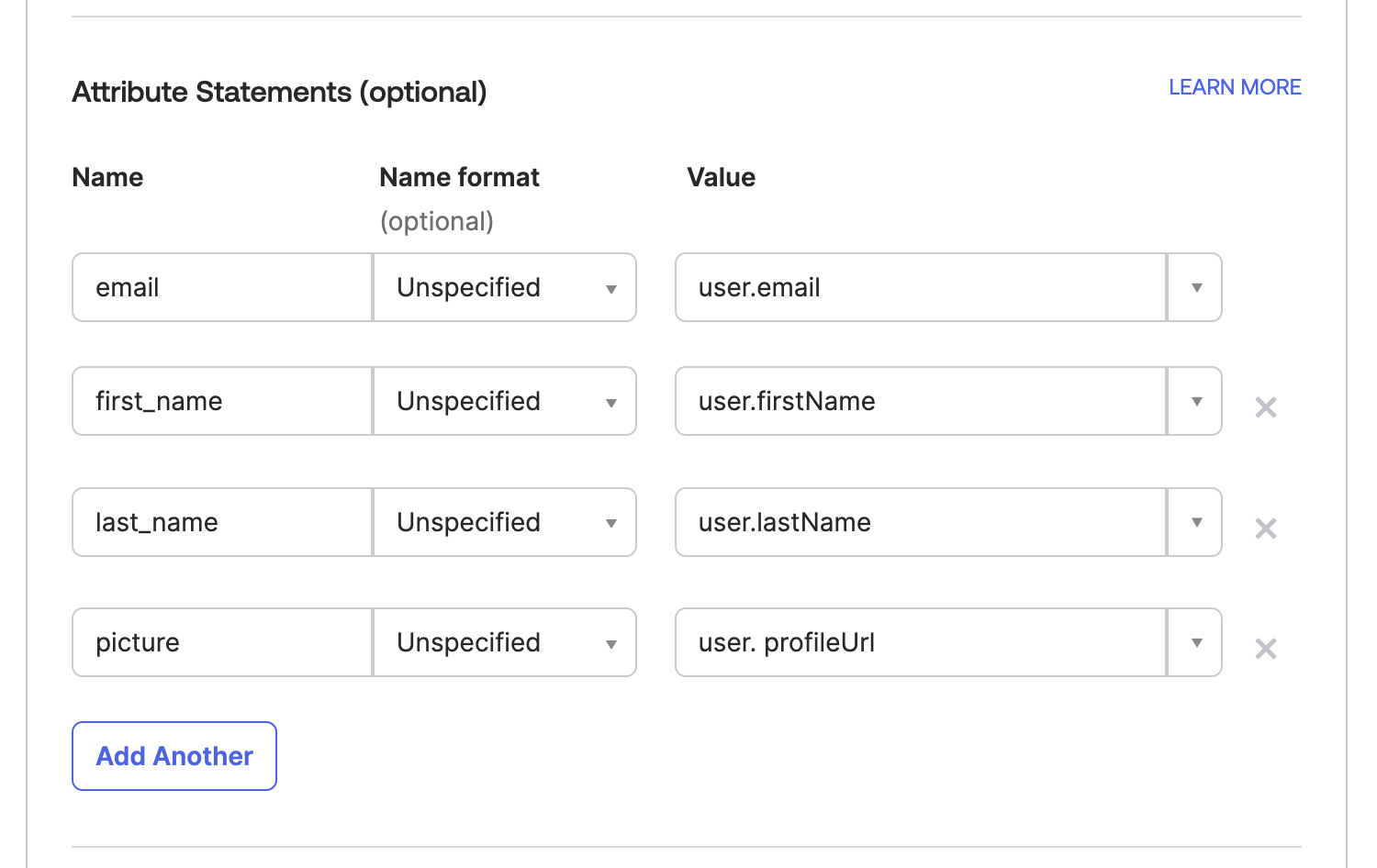 Okta SAML Attributes