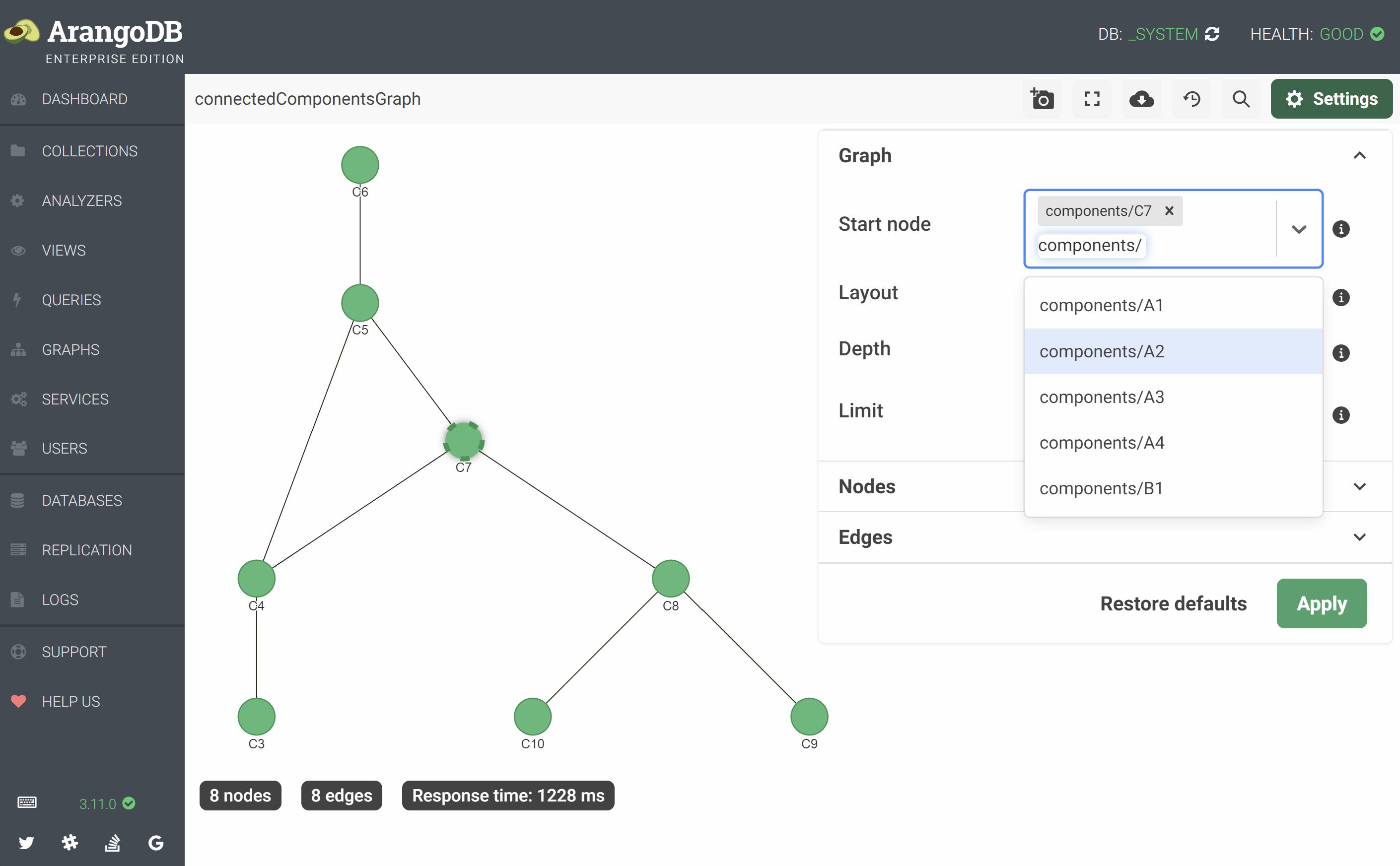 New graph viewer