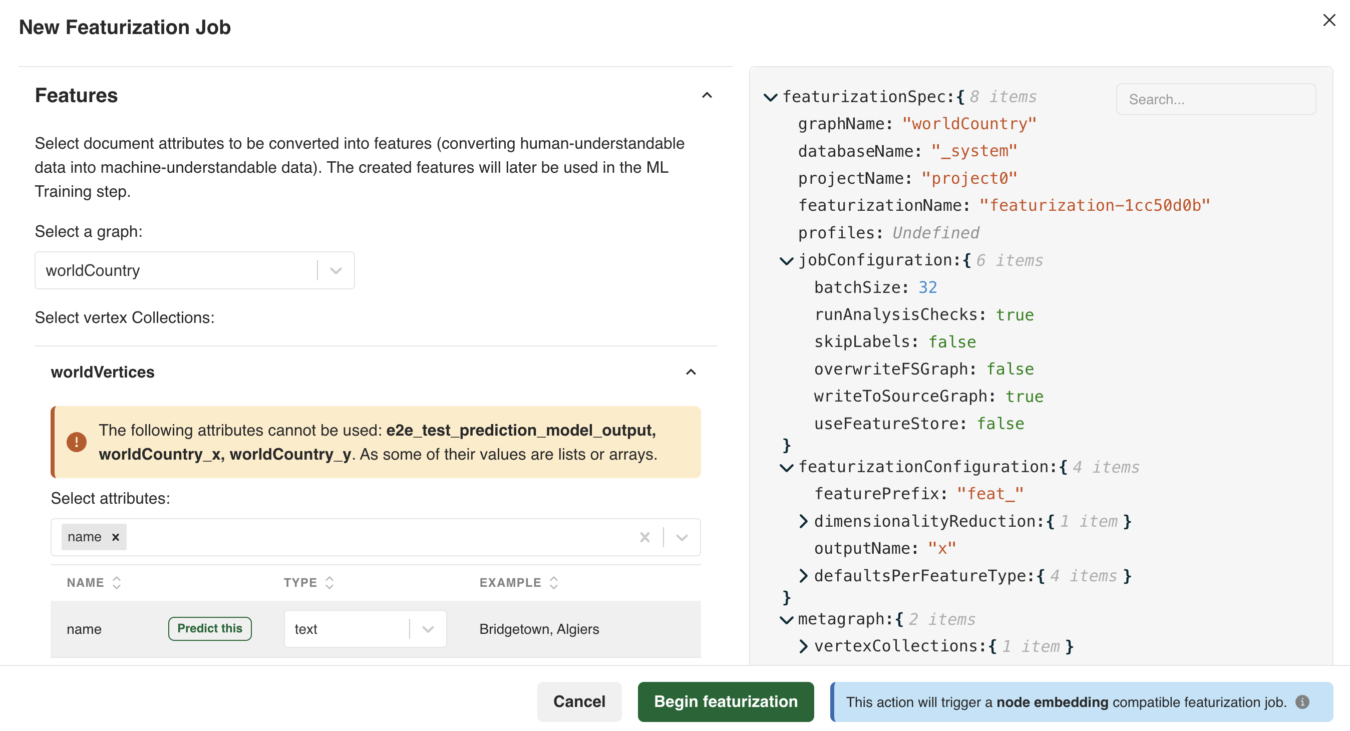GraphML Featurization
